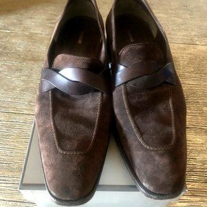 Tom Ford Brown Suede Loafers